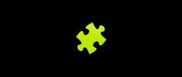 Bright lime green puzzle piece isolated on transparent background, ready for t-shirt designs, clipart, stickers, print-on-demand products, and sublimation projects.
