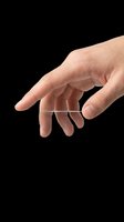 Open hand gesture isolated on transparent background, ready for design use on t-shirts, clipart, stickers, and print-on-demand products.
