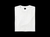 Blank white t-shirt isolated on transparent background, ready for custom design, sublimation, print-on-demand, and apparel decoration projects.