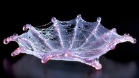 Elegant crystal glass bowl with decorative scalloped edges and intricate cut patterns, transparent luxury tableware for dining and entertaining occasions.