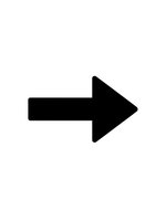 Black arrow pointing right on white background isolated for web design, navigation, and user interface elements.