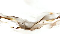 Elegant flowing waves in white and gold create luxurious abstract composition with smooth curves and gentle movement on light background. Suitable for modern interior design.