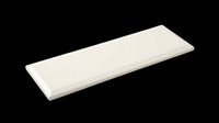 Cream rectangular foam cushion pad isolated on transparent background, ready for t-shirt design, sublimation, print-on-demand products, stickers, and clipart applications.