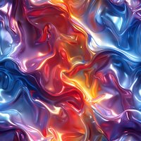 Abstract fluid art background with swirling red, blue and purple metallic paint effect. Seamless pattern design for wallpaper, textile and packaging.
