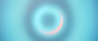 Glowing neon ring with soft blue and pink gradient on blurred background, suitable for tech, digital design, and modern graphic projects.