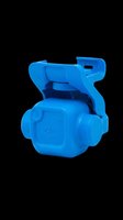 Blue camera gimbal stabilizer isolated on transparent background, ready for design use on t-shirts, clipart, stickers, print-on-demand products and sublimation projects.