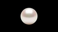 Lustrous pearl sphere isolated on transparent background, ready for t-shirt designs, clipart, stickers, sublimation, and print-on-demand products.