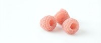 Fresh red raspberries isolated on white background for healthy eating, organic food concepts and culinary designs.