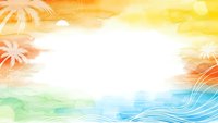 Abstract colorful background with flowing waves and starburst elements in warm orange yellow and cool blue green tones for creative design projects.