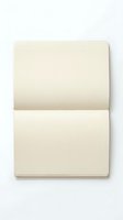 Closed cream-colored notebook with blank pages and elastic band closure, suitable for journaling, note-taking, and creative writing projects.