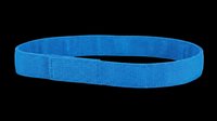 Bright blue fabric headband or sweatband isolated on transparent background, ready for t-shirt design, clipart, stickers, sublimation and print-on-demand products.