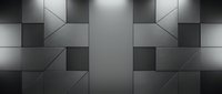 Contemporary geometric wall design with alternating dark and light square tiles arranged in a modern pattern, ideal for architectural backgrounds and interior design projects.