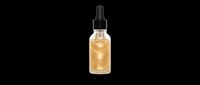 Golden liquid serum in glass dropper bottle isolated on transparent background, ready for skincare, cosmetics, wellness, and beauty product design use on t-shirts, stickers, and print-on-demand items.