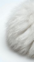 Soft white animal fur texture close-up with natural flowing strands creating organic patterns for luxury fashion and interior design projects.