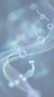 Abstract flowing ribbons with soft bokeh lights in pastel blue and green tones creating dreamy ethereal atmosphere for modern digital design backgrounds.