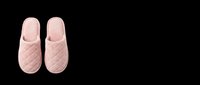Pair of soft pink quilted slippers isolated on transparent background, ready for t-shirt design, clipart, stickers, print-on-demand products and sublimation projects.