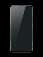 Modern smartphone with dark screen isolated on transparent background, ready for design use in mockups, app presentations, tech graphics, t-shirt designs, and print-on-demand products.