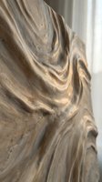Natural wood grain texture with flowing organic patterns and warm beige tones for interior design and architectural backgrounds.