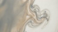 Abstract fluid marble texture with swirling cream and gray patterns creating elegant flowing waves for luxury design backgrounds and artistic projects.