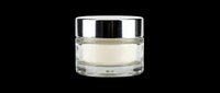 Cosmetic cream jar with silver lid isolated on transparent background, ready for beauty product packaging, skincare branding, e-commerce, print-on-demand designs, and digital marketing materials.