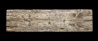 Weathered wooden plank with natural grain texture, isolated on transparent background. Ready for design use on t-shirts, clipart, stickers, print-on-demand products, and sublimation projects.