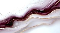 Luxurious burgundy and white marble abstract with gold glitter waves on light background, flowing liquid art design for modern interior decor and wallpaper.