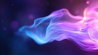 Ethereal flowing smoke in vibrant neon pink and blue colors against dark background creates magical atmospheric effect for creative design projects.
