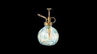 Vintage glass plant mister with brass pump, isolated on transparent background, ready for T-shirts, stickers, clipart, print on demand, and sublimation design use.