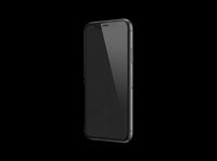 Black smartphone with blank screen isolated on transparent background, ready for design use on t-shirts, clipart, stickers, print-on-demand products and sublimation projects.