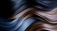 Abstract flowing waves in blue and brown tones creating dynamic movement pattern for modern design backgrounds and digital art projects.