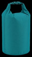 Teal roll-top dry bag isolated on transparent background, ready for outdoor gear clipart, stickers, print on demand, sublimation, and t-shirt design use.