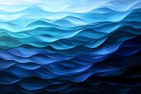 Abstract blue waves pattern with gradient from light to dark creating dynamic flowing movement and depth. Artistic background for modern design projects.