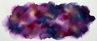 Abstract watercolor splash in purple, magenta and blue tones on white background. Artistic paint texture for creative design projects and decorations.