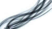 Abstract flowing smoke waves in black and gray tones on white background creating dynamic movement for modern graphic design and digital art projects.