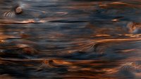 Dark wooden texture with burnt orange highlights and natural knots creating dramatic flowing patterns across aged timber surface. Ideal for rustic design backgrounds.