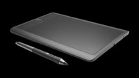 Graphics drawing tablet with stylus pen, isolated on transparent background. Ready for T-shirts, clipart, stickers, print on demand, and sublimation design use.