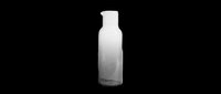Smoked glass water carafe with gradient tint, isolated on transparent background. Ready for product design, stickers, print on demand, T-shirts, and clipart use.