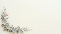 Watercolor botanical border with dried herbs, wildflowers, and delicate branches arranged on cream background, suitable for wedding invitations and stationery design.