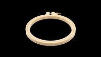 Wooden embroidery hoop isolated on transparent background, ready for crafts, sublimation, t-shirt designs, print-on-demand products, and digital design projects.