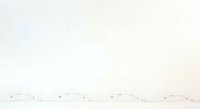 Minimalist abstract wave pattern with soft pastel gradient transitioning from cool to warm tones, isolated on white background for design projects.