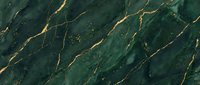 Luxurious dark green marble texture with elegant golden veins running diagonally across surface, perfect for interior design and architectural projects.