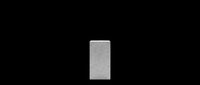 Blank gray rectangular stone tile isolated on transparent background, ready for design use on t-shirts, clipart, stickers, and print-on-demand products.