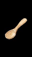 Wooden spoon with natural grain texture isolated on transparent background, ready for clipart, t-shirt design, print-on-demand products, stickers, and sublimation projects.