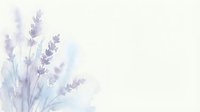 Watercolor lavender flowers in soft purple tones on light background with copy space for text and design projects.