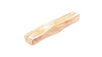 Isolated wooden beam or log with natural grain texture on white background, suitable for design projects, construction illustrations, and educational materials.