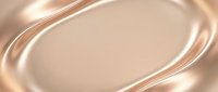 Smooth liquid beige gel or serum swirling in glossy waves, creating an elegant abstract background for cosmetics, skincare, and beauty product packaging design.