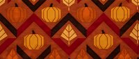 Autumn seamless pattern with pumpkins and leaves in warm orange and red colors, perfect for seasonal decorations and fall-themed designs.