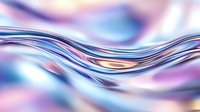 Abstract flowing waves with smooth curves in purple, blue and pink gradient colors creating dynamic motion background for modern design projects.