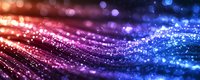 Glowing abstract background with sparkling particles flowing in pink and blue gradient colors creating magical light effect for festive designs.