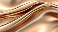 Luxurious metallic waves blend gold and silver tones creating smooth flowing curves and elegant abstract background with soft reflective surface texture.
